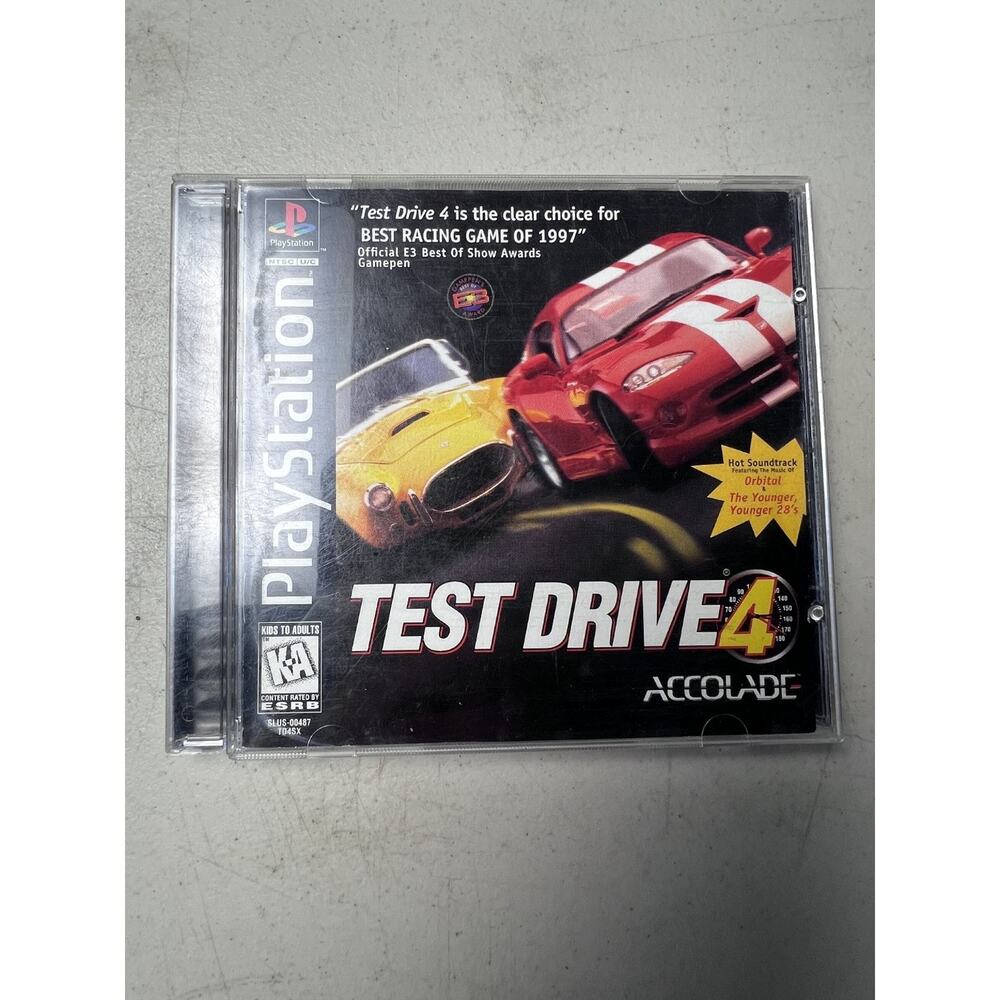 Test Drive 4 PlayStation PS1 Video Game Racing Classic NTSC U/C